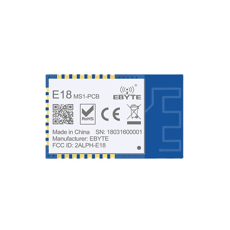 E18-MS1-PCB Zigbee IO CC2530 2.4Ghz 2.5MW เสาอากาศ PCB IoT Uhf ตาข่ายเครือข่ายไร้สายโมดูลรับสัญญาณ