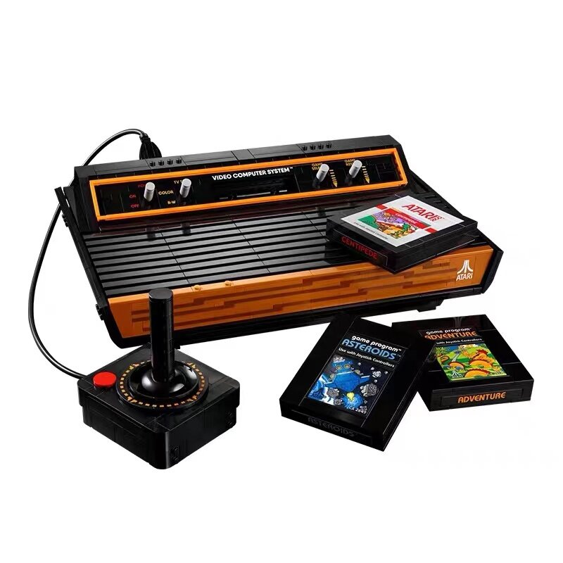 مجموعة ألعاب جديدة من الرموز سلسلة 10306 Atari 2600 نموذج نظام كمبيوتر الفيديو طقم البناء كتل الطوب وحدة التحكم مجموعة ألعاب للأطفال هدية
