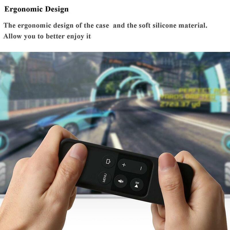 Silicone Remote Controller Cases Protective Covers for Apple TV 4th Gen Siri Remote Control Shockproof Anti-Slip