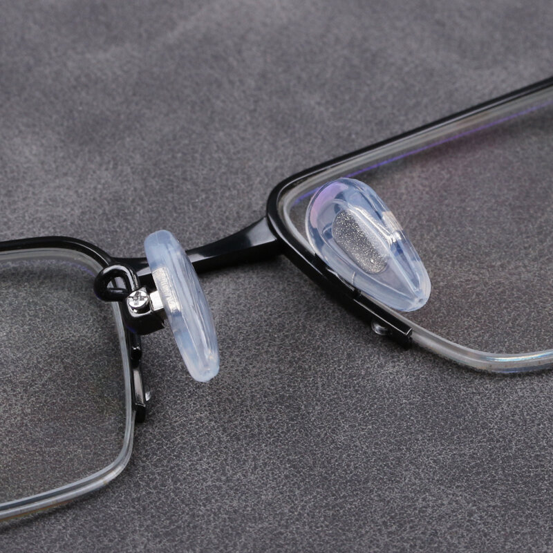 Almohadillas nasales antideslizantes de silicona con cámara de aire, accesorios para gafas, atornilladas