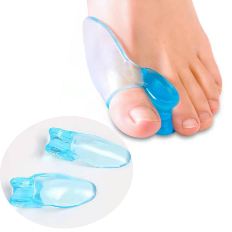 2pcs Soft Silicone Toe Separator Professional Corrector For Women Men Big Foot Bone Separation Toe Cover Toe Divider Universal