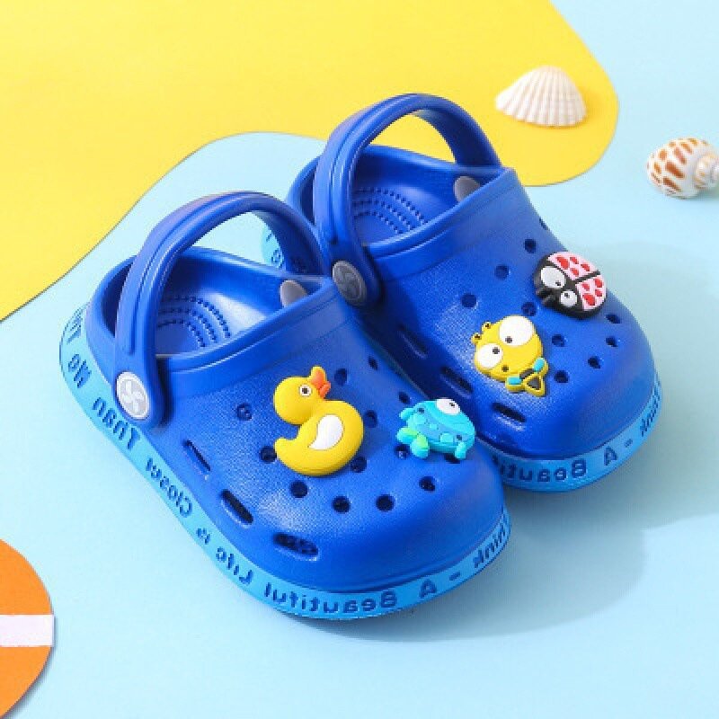 2022 novo bonito crianças sandálias para meninos meninas dos desenhos animados crianças chinelos sandálias de verão chinelos sola macia sapatos anti-deslizamento