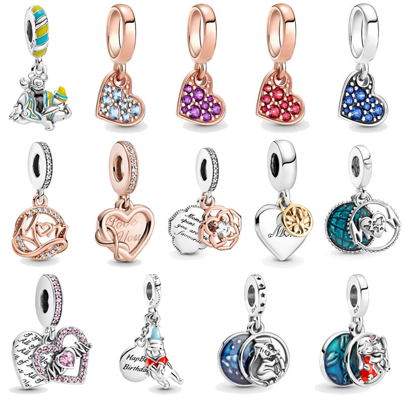 2021 Hart Hanger Beads Charm Maken Sieraden S925 Zilveren Fit Originele Pandora Vrouwen Armbanden Voor Charms Trend Moeder Fijne Gift