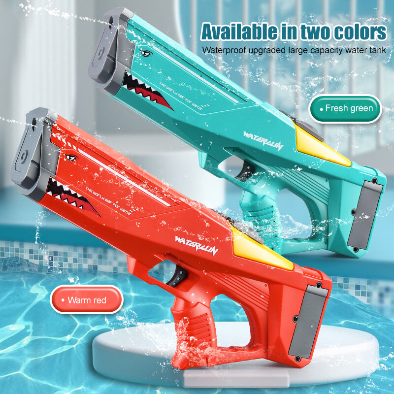 New Automatic Electric Water Gun Children Outdoor Beach games Pool Summer Toys High Pressure Large Capacity Water Guns for Adult