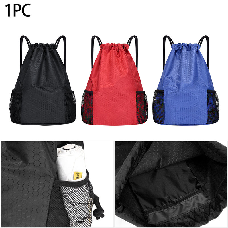 Men Women Waterproof Sports Backpack Gym Portable Outdoor Cycling Yoga Casual Drawstring Bag Large Capacity Travel For School