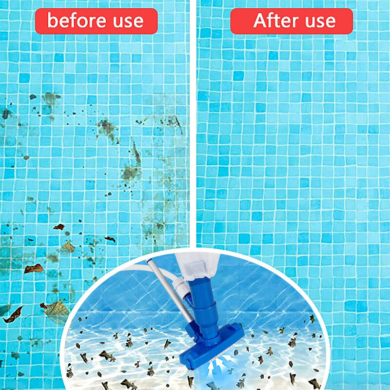 1 conjunto de piscina aspirador de pó flutuante objetos limpeza desinfectar ferramentas cabeça sucção a vácuo piscina fonte escova mais limpa
