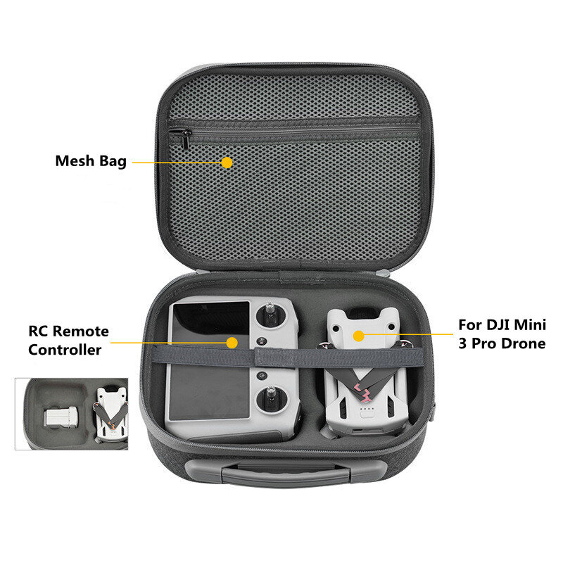 Lagerung Tasche für DJI Mini 3 Pro Drone Tragetasche Schulter Tasche Tragbare Fall Reise Handtasche für DJI RC/RC-N1Drone Zubehör