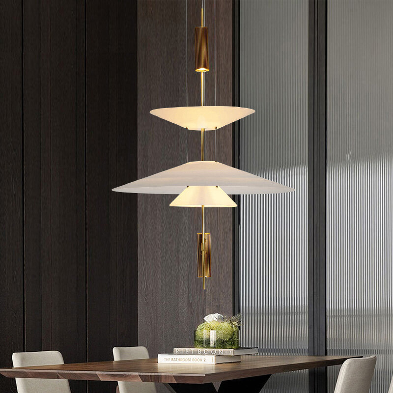 Lampe LED suspendue au design moderne, design danois, luminaire décoratif d'intérieur, idéal pour un salon, une Table à manger ou un Bar