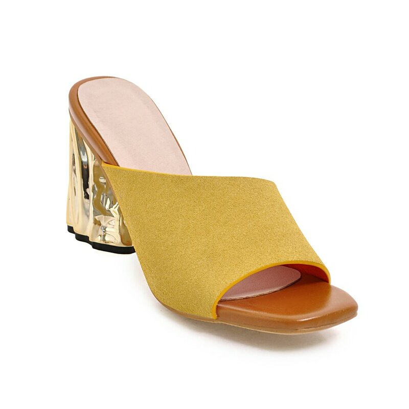 Sandalias con punta de plataforma abierta para mujer, zapatos de tacón alto de 8cm, sexy, a la moda, para fiesta y boda, 33-43 talla grande, 2020