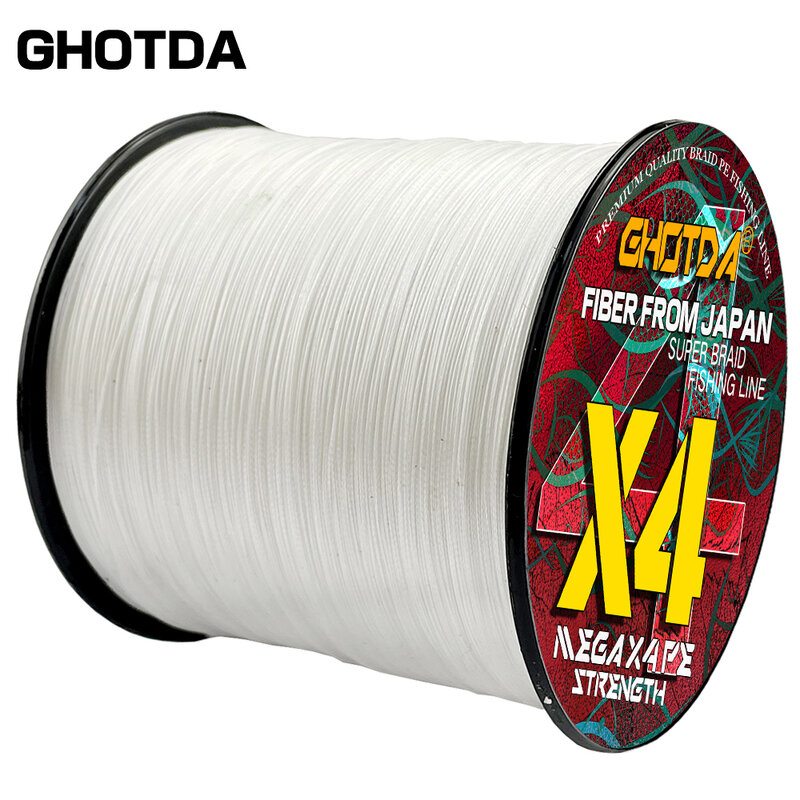 GHOTDA 1000M 4 Strands Braided Fishing Line Multicolor High Performance Japanese Multifilament Braided Line