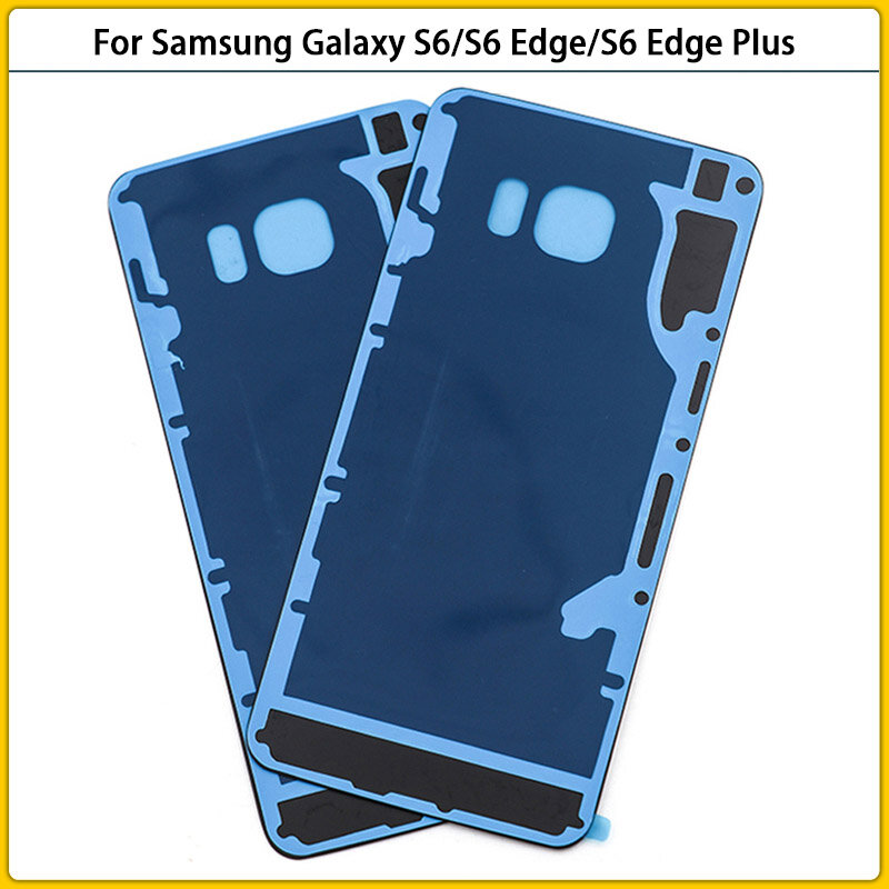 Nuevo para Samsung Galaxy S6 / S6 Edge / S6 Edge Plus G920 G925 G928 Panel de vidrio batería cubierta trasera puerta trasera carcasa Replac