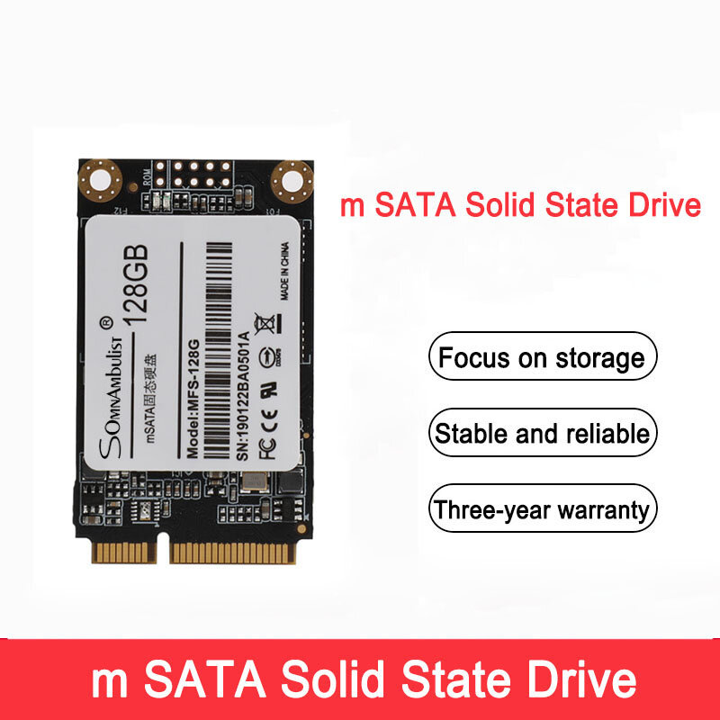 محرك الأقراص الصلبة الداخلي م SATA 128GB 256GB 240GB Mini SATA SSD للكمبيوتر المحمول والكمبيوتر الشخصي وسطح المكتب