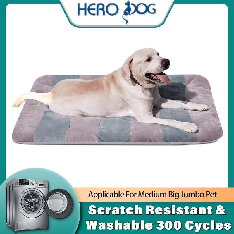 Hero-cama suave y lavable para perros alfombrilla antideslizante para gatos y mascotas 300 veces