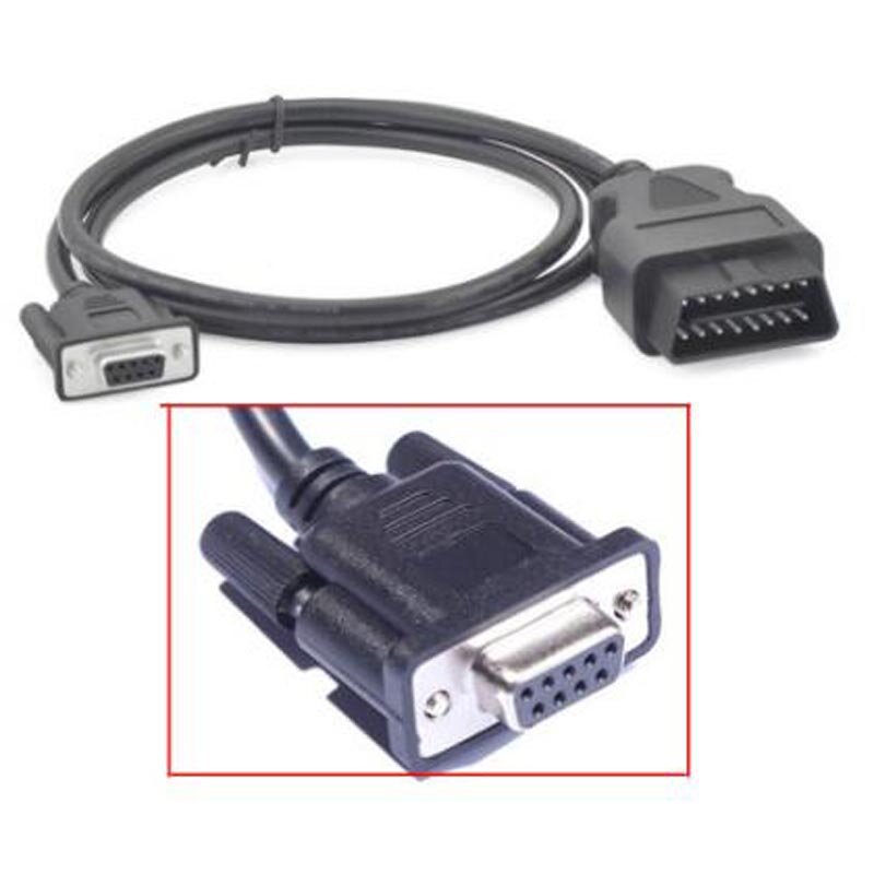 OBDII 16 Pin Male to DB9 Female  Extension Cable For Car OBD Tool  Serial RS232 Connector