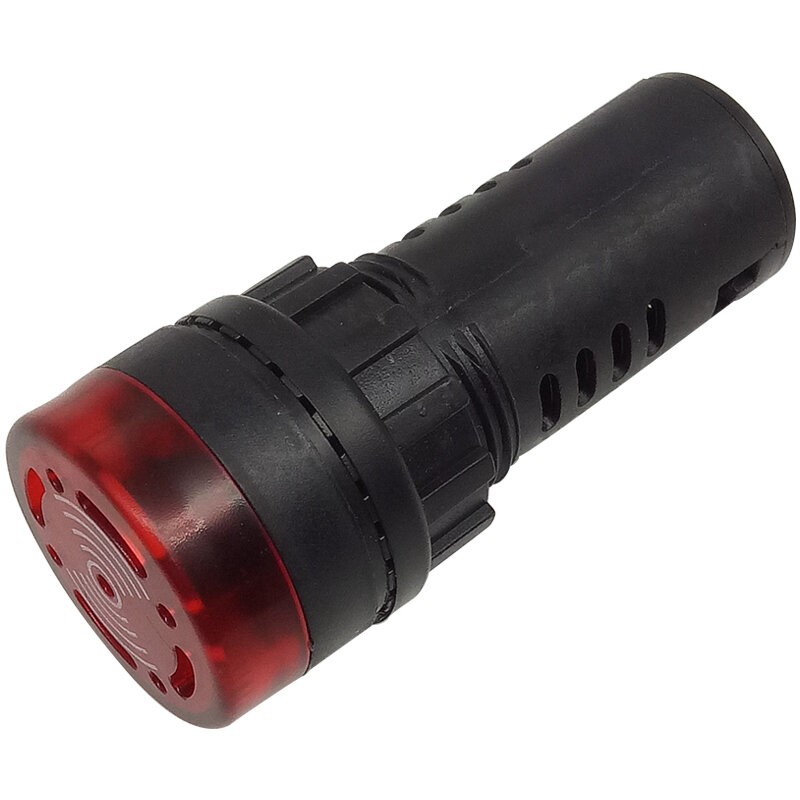1PC AD16-16SM 12V 24V 110V 220V 16มม.แฟลชไฟสัญญาณสีแดง LED Active Buzzer beep Alarm ไฟแสดงสถานะสีแดงสีเขียวสีเหลือง Panel Mount