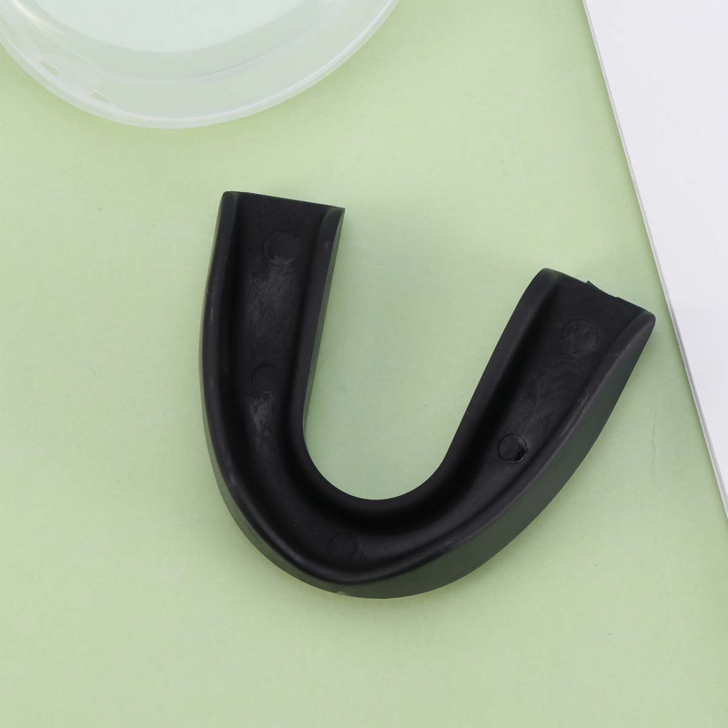 Adult Sports Mouth Guard Gum Shield Protector for Sports Boxing Karate Martial Arts Football Hockey Rugby (Black)