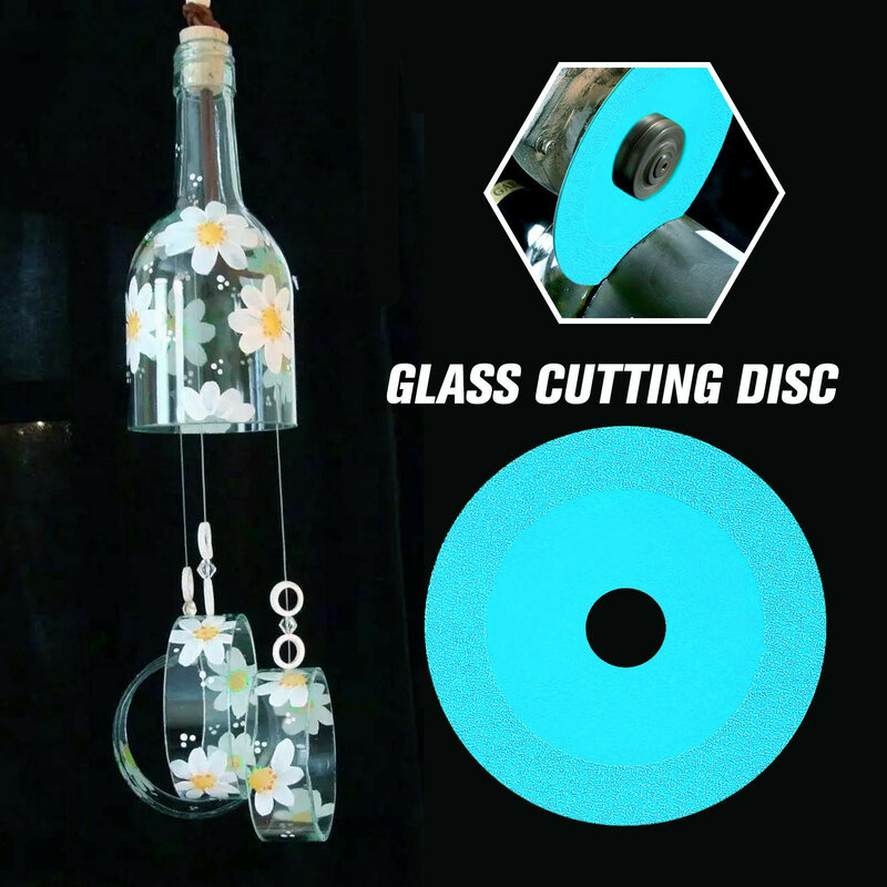 Botellas de cristal de Jade de 100mm, 1 hoja de sierra ultrafina, disco de corte de vidrio de corte de biselado, disco de corte de vidrio 2022