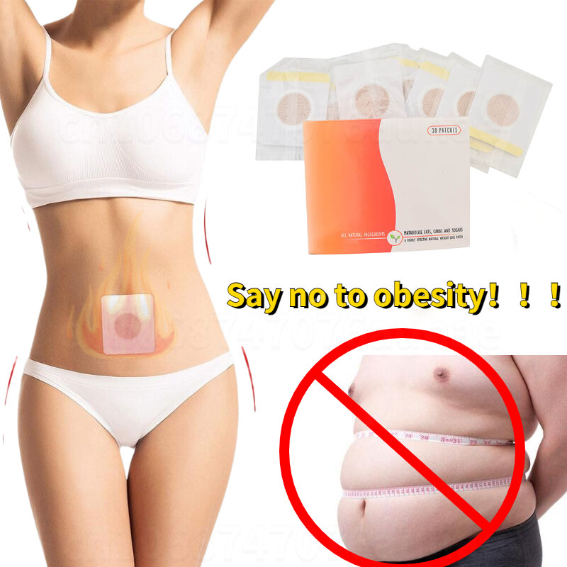30Pcs/Box Weight Loss Slim Patch Fat Burning Slimming Products Body Belly Waist Losing Weight Cellulite Fat Burner Sticker Anti
