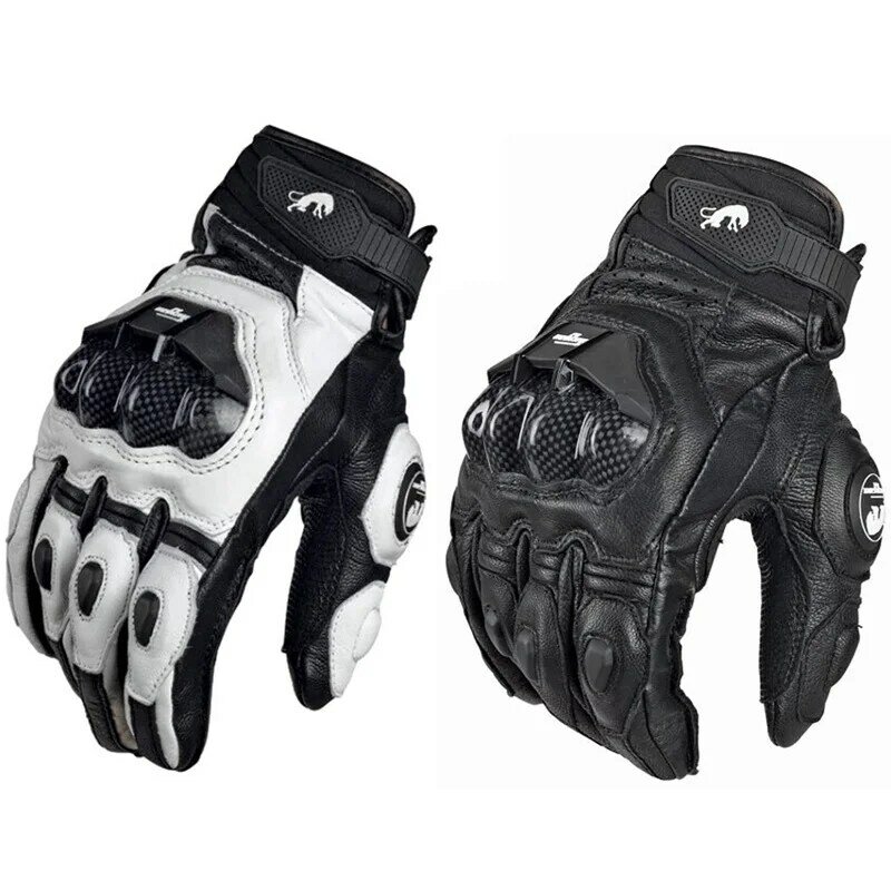 Furygan-guantes de fibra de carbono para Moto, de cuero, Unisex, AFS 6