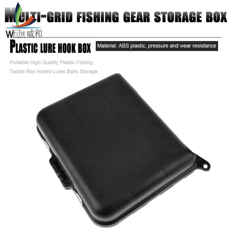 Fishing Tackle Box Storage Case Fishing Compression Resistance Portable Plastic Hooks Lures Baits Outdoor Fishing
