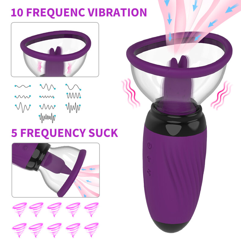 Succhiare vibratore giocattolo del sesso per le donne stimolatore del clitoride pompino capezzolo orale anale Vagina ventosa vibratori giocattoli per adulti Sex Shop