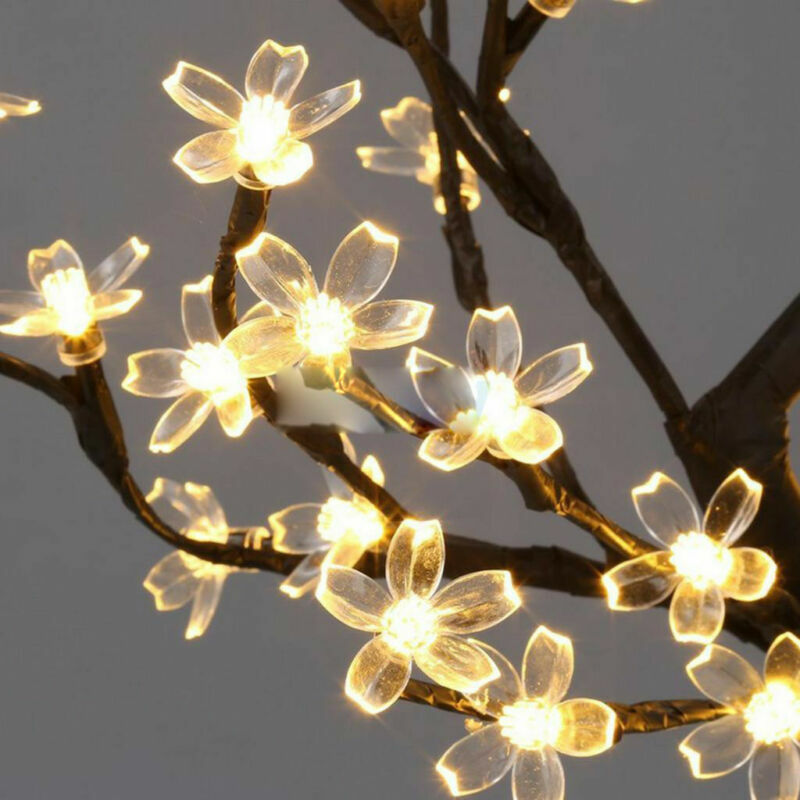 Solar Garlands light 5m 7m 12m Peach Flower Solar Lamp Power LED String Fairy Lights 6V Garden Christmas Decor For Outdoor