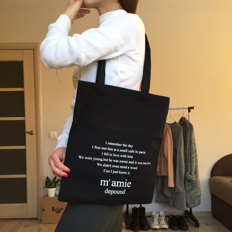 Bolso de hombro de lona para mujer, bolsa de compras reutilizable ecológica de tela de algodón, grande, 2022