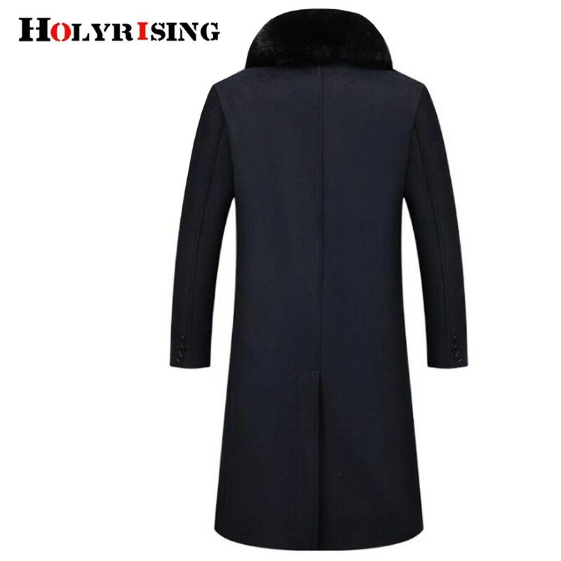 Men Long Thick winter Wool coat Men Cashmere Casual Overcoat Male -20 degree fashionable woolen coat sobretudo masculino NZ350