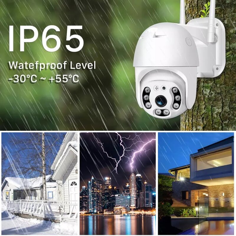 Cámara iP HD Original de 5MP para exteriores, videocámara de seguridad inalámbrica con detección de personas IA, CCTV, Zoom Digital, vigilancia, Wifi