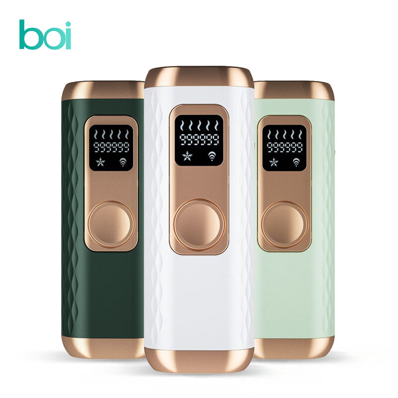 Boi-depiladora de pulso LCD con punto de congelación, máquina láser indolora para axilas, piernas y Bikini, 999.999 Flash