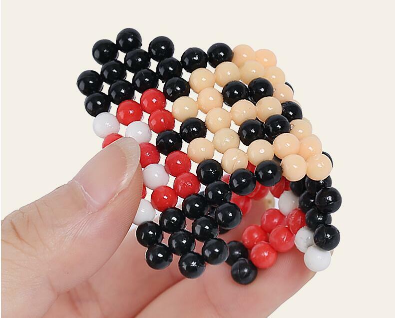 Confezione di ricarica 300 pz/borsa 36 colori 5mm perle d'acqua Spray Aqua Magic Beads puzzle educativi 3D accessori per bambini giocattoli