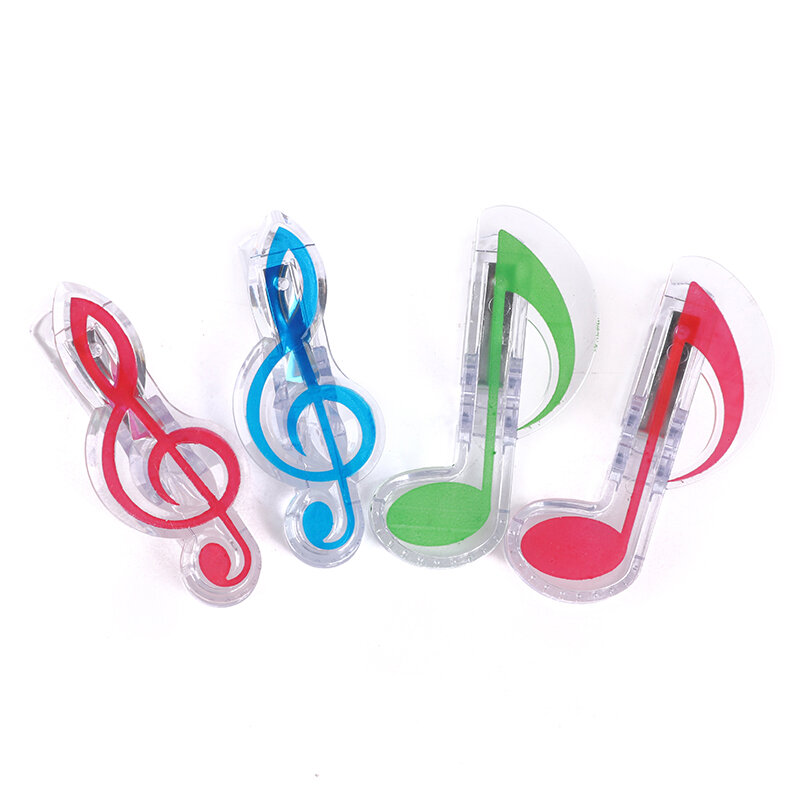 Book Paper Sheet Clips Steel Spring Score Funny Mini Music Folder Clips Decorative Paper Musical Notation Clips
