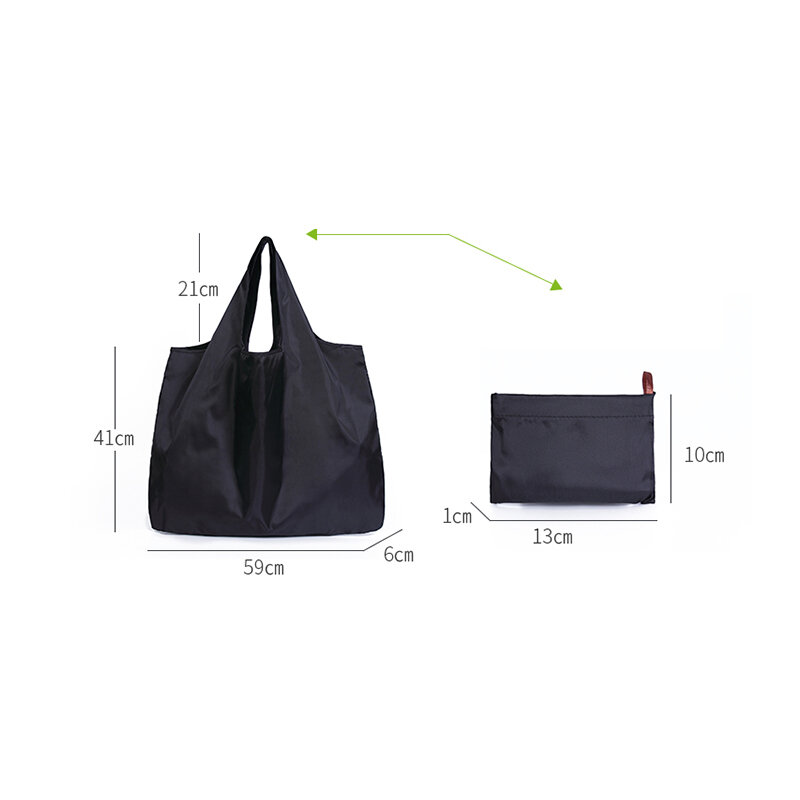 Mabula dobrável sacola de compras eco-friendly reusável portátil bolsa de ombro impermeável resistente viagem mercearia lavado
