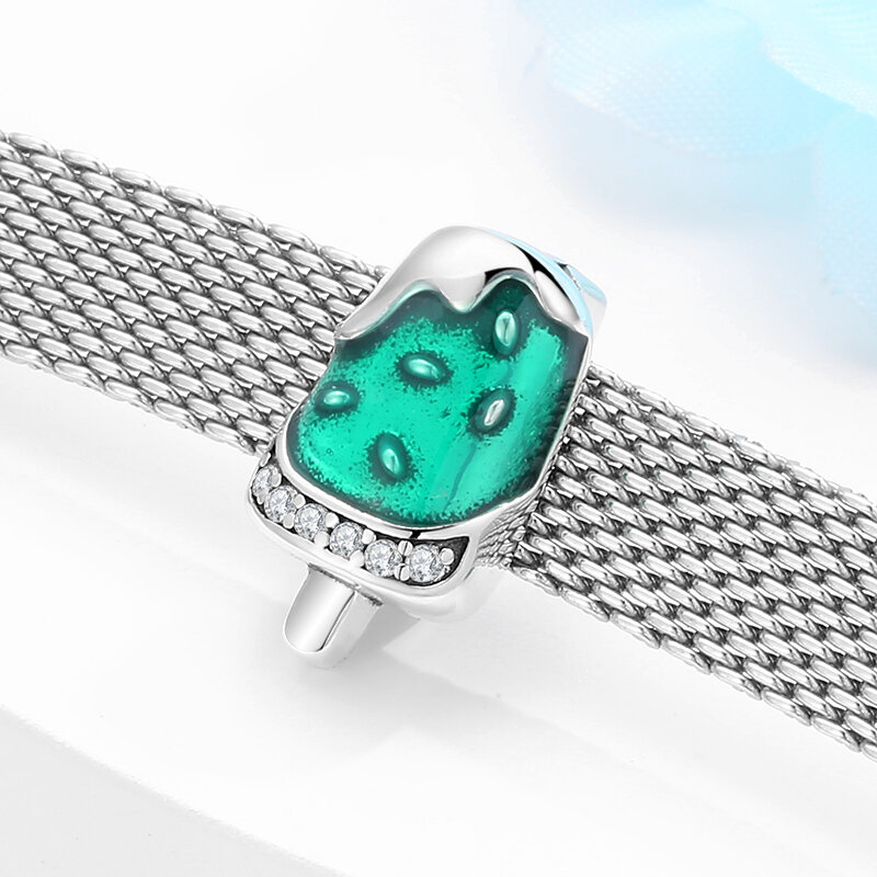 Genuíno 925 prata esterlina forma do coração cz redondo encantos clipe contas ajuste reflexão feminino charme pulseira grânulo jóias fazendo