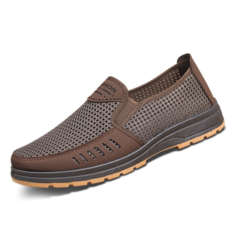 남성 캐주얼 신발, 통기성 메쉬 미끄럼 방지 슈퍼 라이트 플랫, 봄/여름 남성 신발, 남성 신발