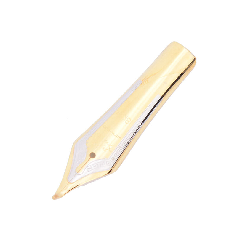 1pc substituição diy ouro prata x450 curvo ponta simples caneta fonte nib metal de aço inoxidável para jinhao