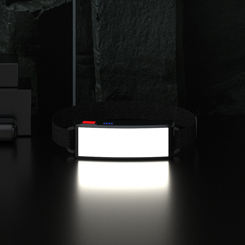 Farol de LED mini COB portátil com bateria embutida, lanterna recarregável USB, tocha de lâmpada principal, novo estilo, ano 2021