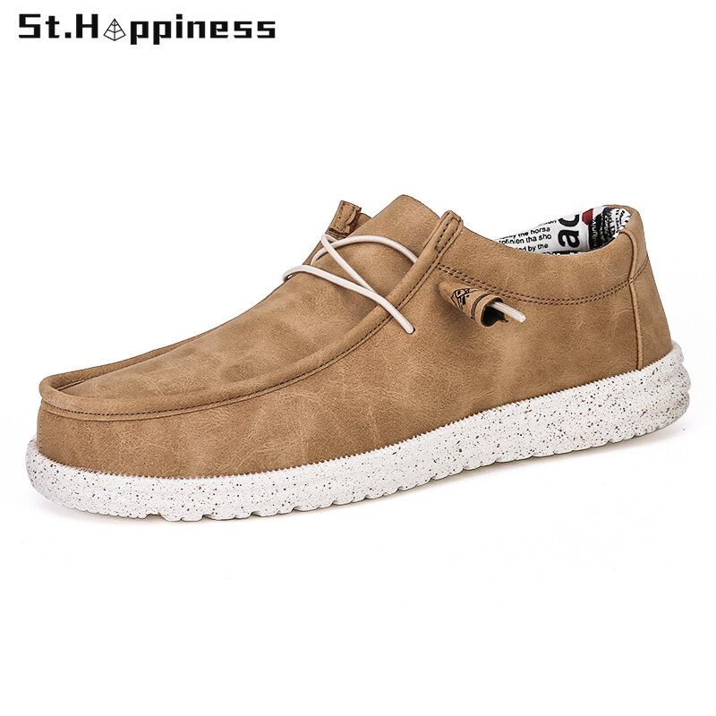2022 New Men Canvas Boat Shoes Outdoor Convertible Slip On Loafer Moccasins Fashion Casual Flat Non Slip Deck Shoes Big Size 48