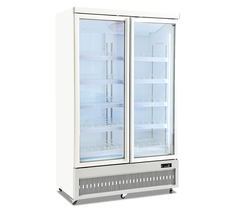 Supermercado bebida chiller display showcase geladeira porta de vidro lado a lado geladeiras