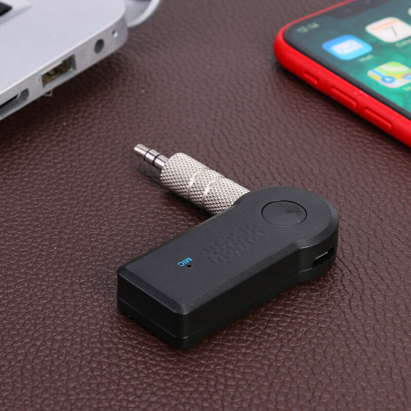 Wireless 3.5มม.แจ็ค AUX Audio Receiver แฮนด์ฟรี Bluetooth-ใช้งานร่วมกับเครื่องส่งสัญญาณช่วงการใช้งานสูงสุด10M ไม่มี