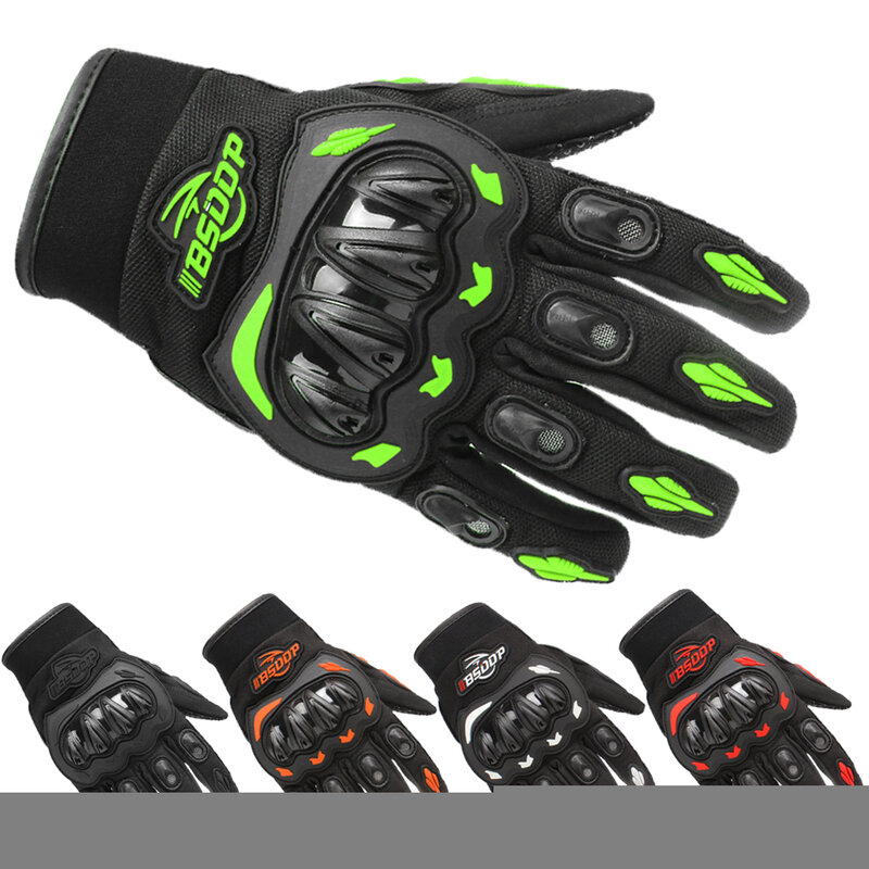 Guantes de moto transpirables de dedo completo, protección para deportes al aire libre, accesorios de equitación, guantes de moto Cross Dirt Bike
