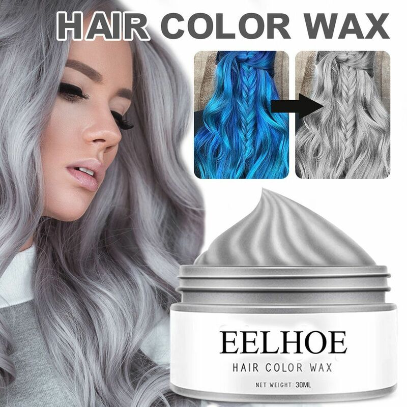 Crema de tinte temporal para el cabello, cera lavable profesional, tinte desechable, herramienta de estilo Unisex, belleza y salud, 6 colores
