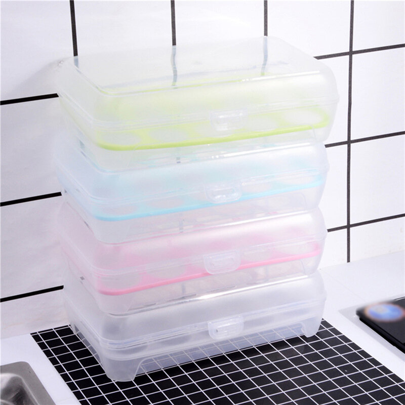 15 Grid Egg Storage Box Portable Egg Holder Container For Kitchen Refrigerator Organizer Case Outdoor Camping Picnic Eggs Box