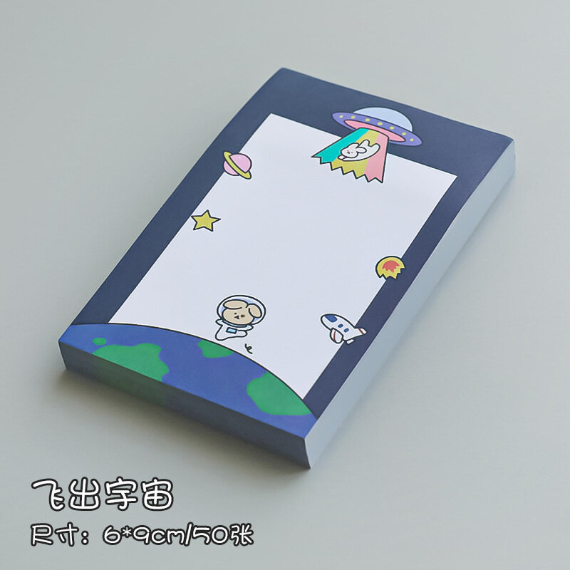 귀여운 만화 곰 N 번 스티커 메모 패드, 귀여운 장식 문구 태그, 한국어 Ins