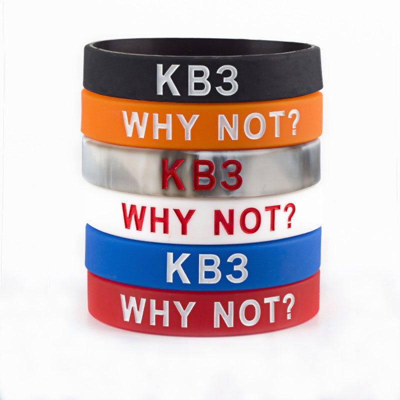 Bracelet en Silicone KB3 pour homme, 6 pièces, pour amoureux du sport, Style similaire, vente en gros, SH299