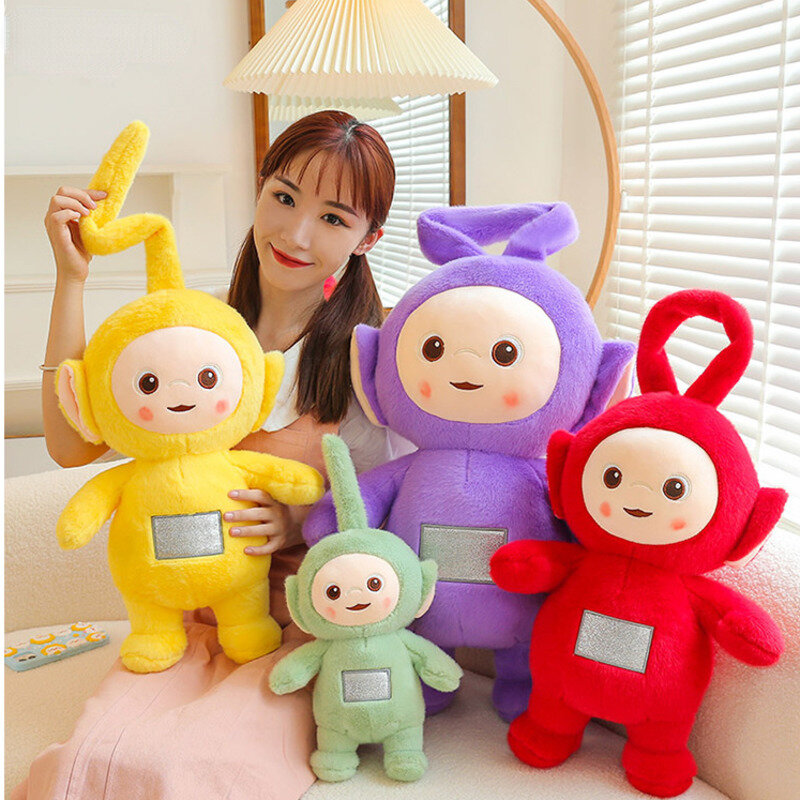 Teletubbies-juguete Kawaii de felpa para niños, de alta calidad muñeco de peluche, suave y bonito, regalo de Navidad, novedad de 2022