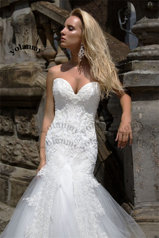 Женское свадебное платье с юбкой-годе YOLANMY, 4 богемных платья с аппликацией для невесты, 2023