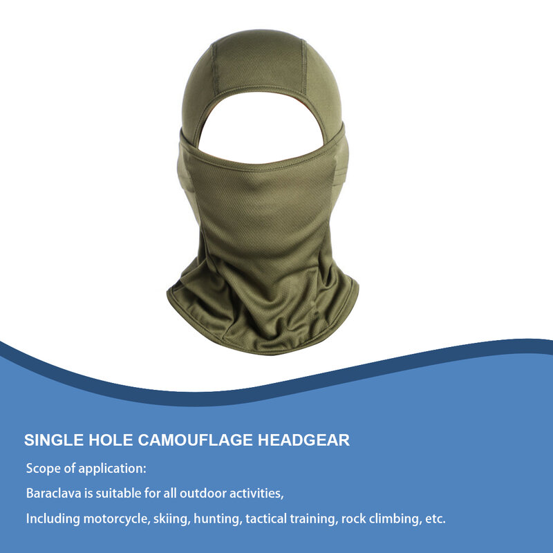 Balaclava Face Cover Motorcycle Accessory for Outdoor Desert camouflage