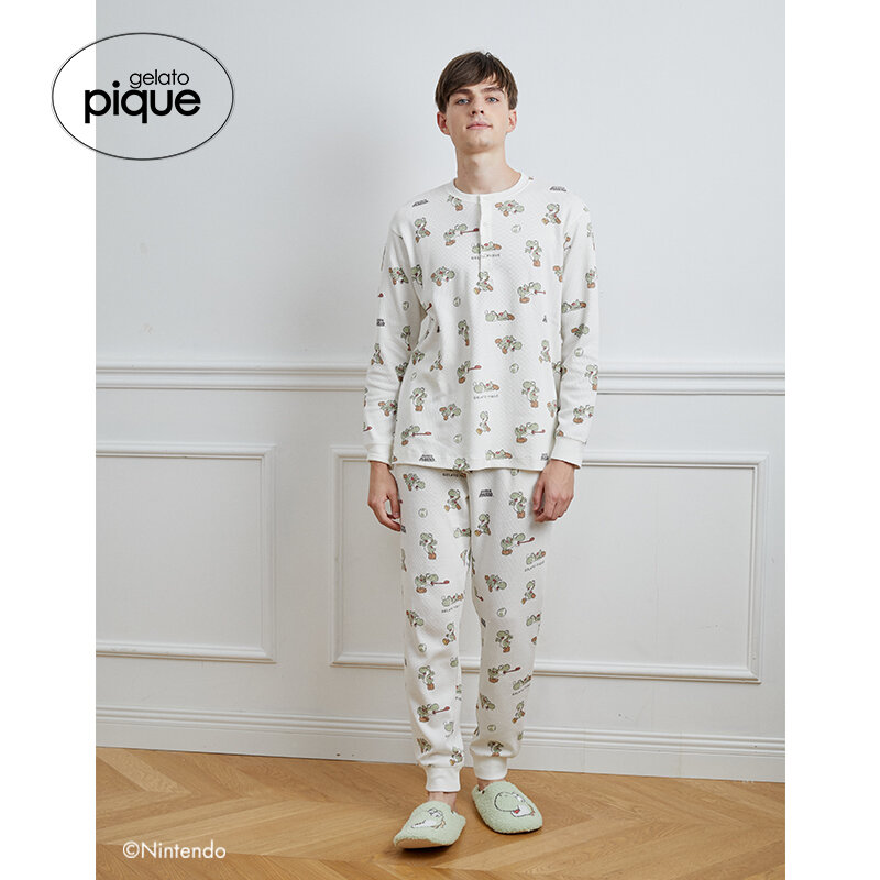 Hause tragen Gelato Pique Männer Pyjama Baumwolle Paar Pyjamas
