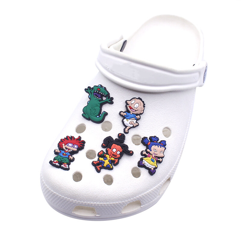 Hot Koop 1Pcs Pvc Schoen Charmes Voor Croc Schoen Klassieke Cartoon Originele Ornamenten Sneakers Accessoires Decoraties Kids Gift